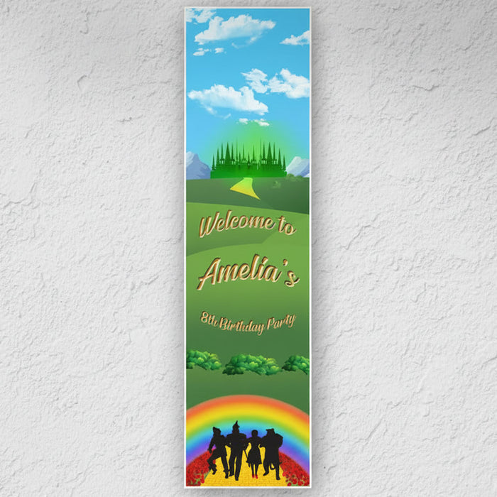 The Wizard of Oz Personalised Portrait Banner Decoration - 1.2m