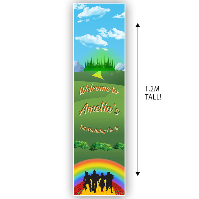 The Wizard of Oz Personalised Portrait Banner Decoration - 1.2m