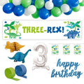 THREE-Rex 3rd Birthday Decoration Party Pack
