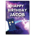 Doctor Who Time Travel Police Box Personalised Poster - A3