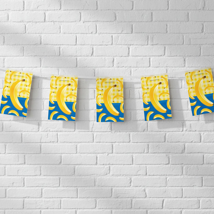 Totally Bananas Paper Bunting Decoration - 2.4m