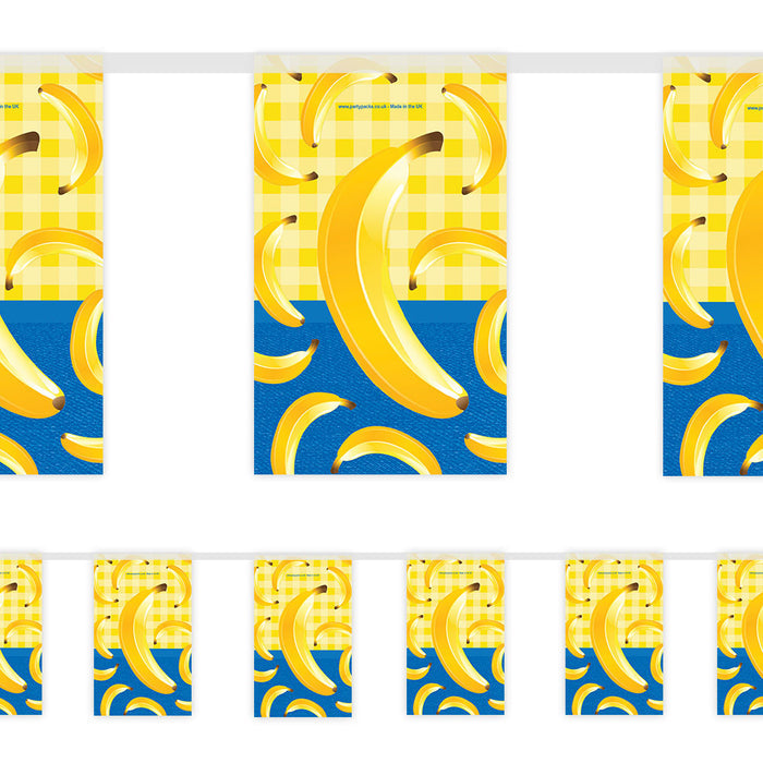 Totally Bananas Paper Bunting Decoration - 2.4m