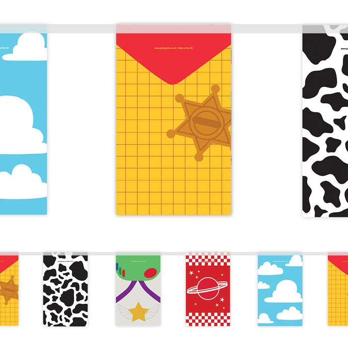 Toys Paper Bunting Decoration - 2.4m
