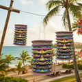 Tiki Lanterns Close-Up Centre Stage Outdoor Tropical Setting