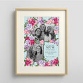 Truly Scrumptious Floral Personalised Multi Photo Poster - A3