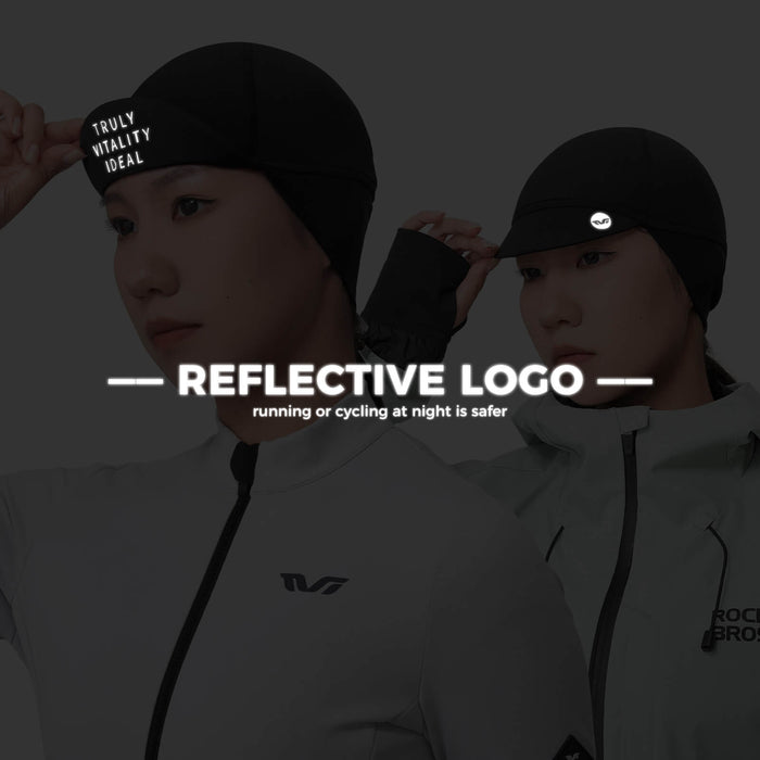 black tvi micro-fleece thermal cycling cap with windproof ear flaps