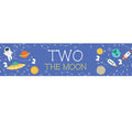 TWO The Moon Paper Banner Decoration - 1.2m