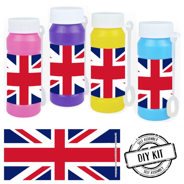 Union Jack Flag Bubbles - Pack of 8