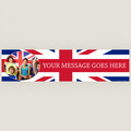 Union Jack Personalised Photo Banner on Plain Wall