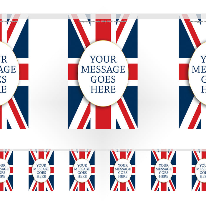 Union Jack Personalised Flag Bunting - 3m