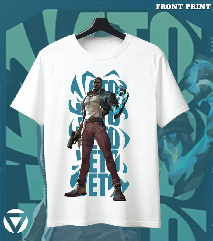 VETO Valorant Agent Graphic Tee - Front Only / White / S - Valorant