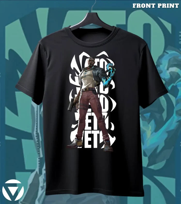VETO Valorant Agent Graphic Tee - Front Only / Black / S - Valorant