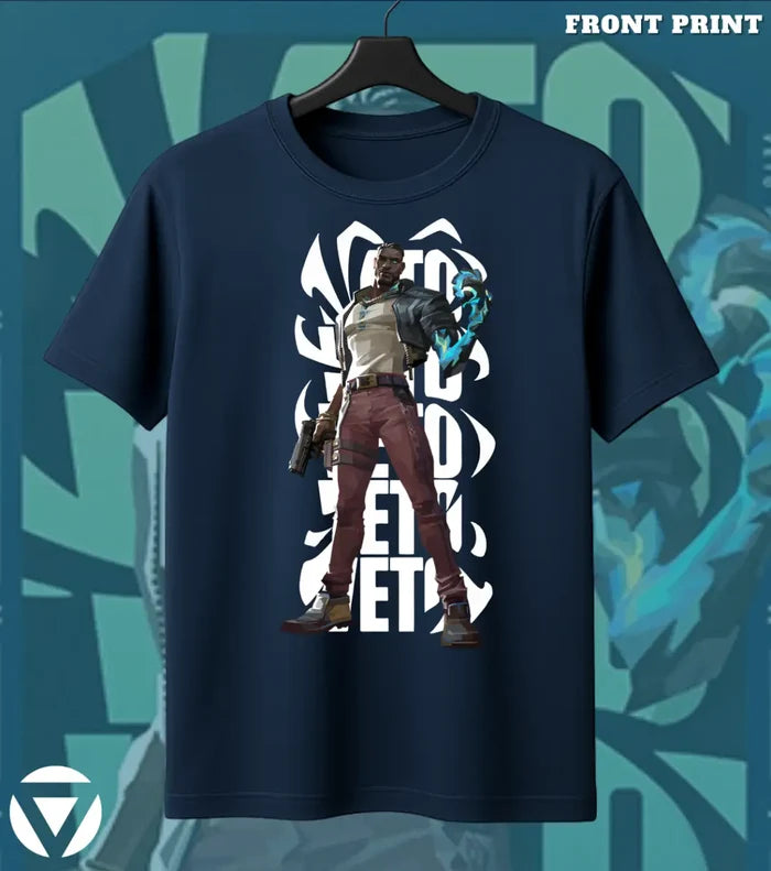 VETO Valorant Agent Graphic Tee - Front Only / Navy / S - Valorant