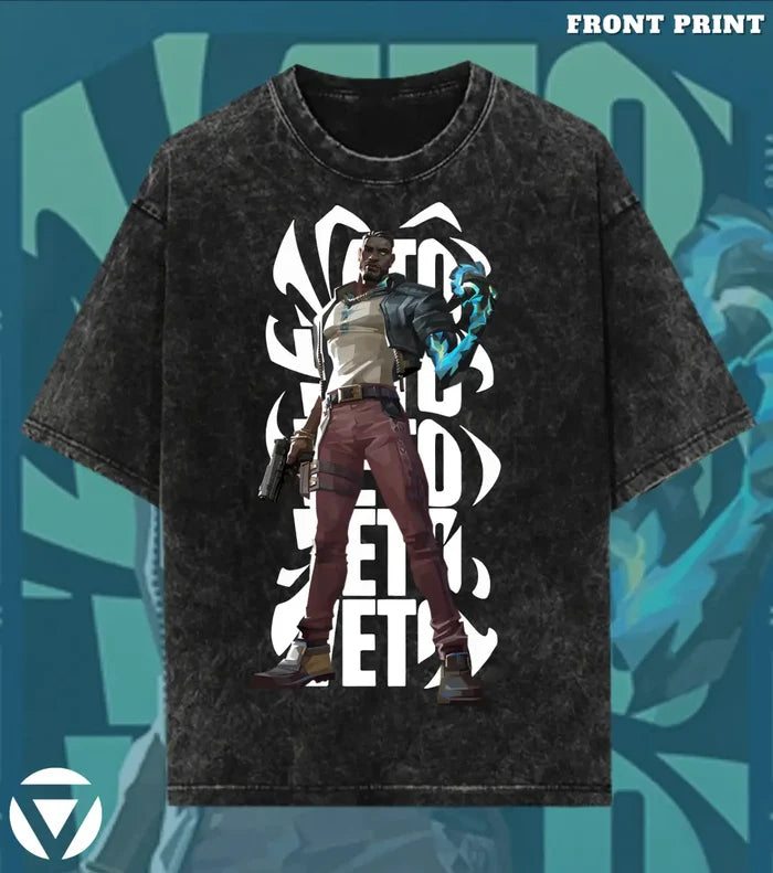 VETO – VETO Valorant Acid Wash Tee | Bold Gamer Streetwear - Valorant