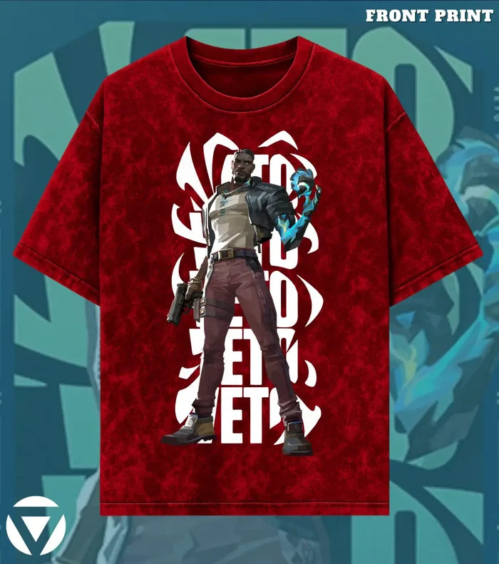 VETO – VETO Valorant Acid Wash Tee | Bold Gamer Streetwear - Valorant