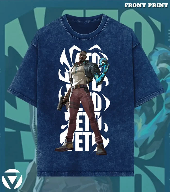 VETO – VETO Valorant Acid Wash Tee | Bold Gamer Streetwear - Valorant