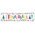 Vibrant Falalalala Christmas Banner - 120cm x 30cm