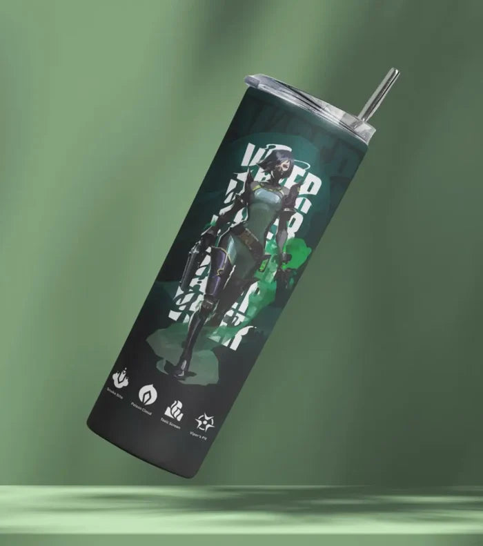 Viper Valorant Tumbler – Toxic Precision | Game-Day Drinkware - Valorant