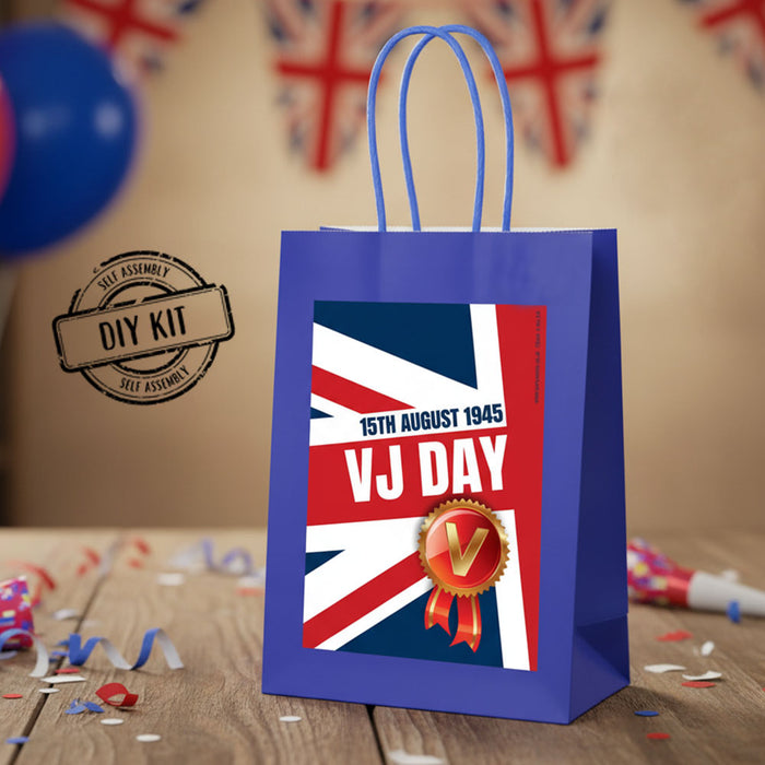 VJ Day Paper Party Bags - Pack of 12