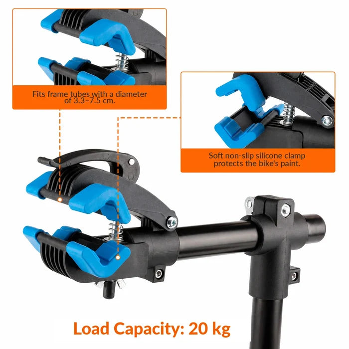 Wall Mounted Bike Repair Stand with 360° Rotating Clamp