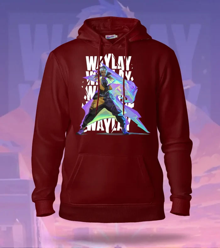 Waylay | Valorant – Phantom Mirage Regular Hoodie - Maroon / XS - Valorant