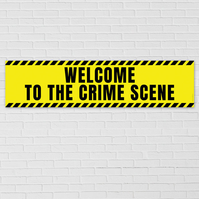 Welcome to the Crime Scene Banner - 120cm x 30cm