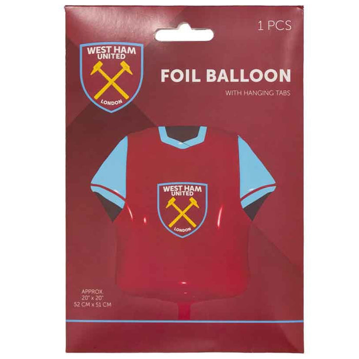 West Ham United FC Football Shirt Foil Balloon - 20"