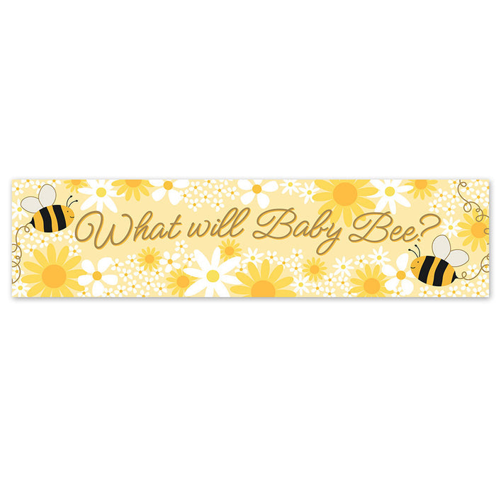 What Will Baby Bee Baby Shower Banner - 120cm x 30cm