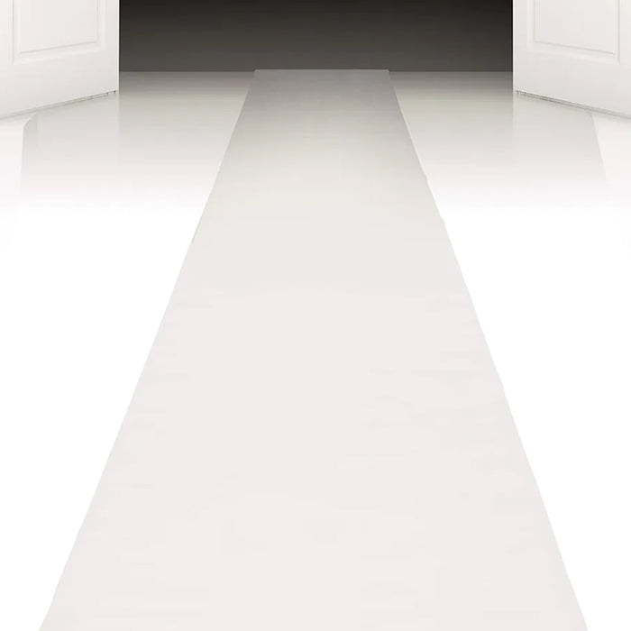 White Carpet Floor Runner - 450cm x 60cm