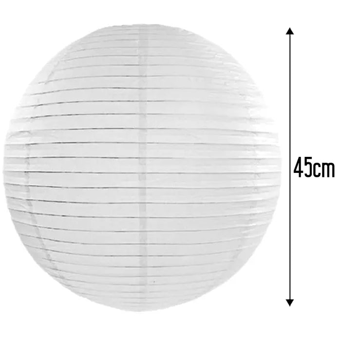 White Paper Lantern - 45cm - Each