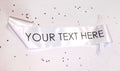 White Personalised Sash- 100mm