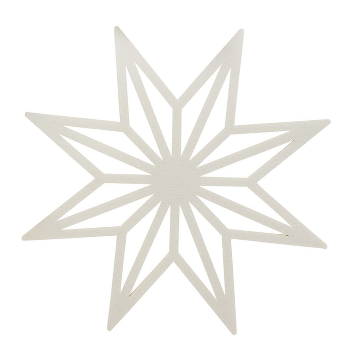 White Star Felt Place Mats - Pack of 4