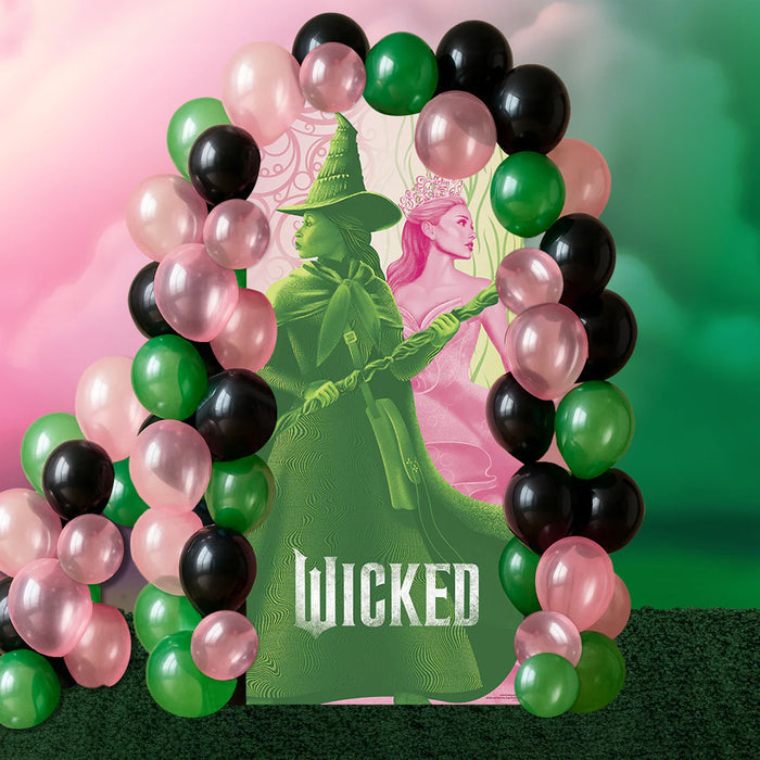 Wicked Glinda and Elphaba Logo Backdrop Cardboard Cutout - 1.85cm