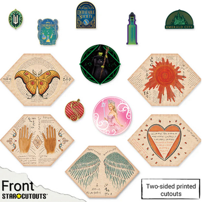 Wicked Movie Card Cutout Decorations - Pack of 13