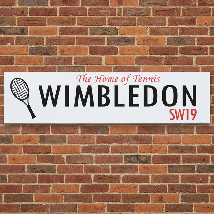 Wimbledon London Street Sign Banner - 120cm x 30cm