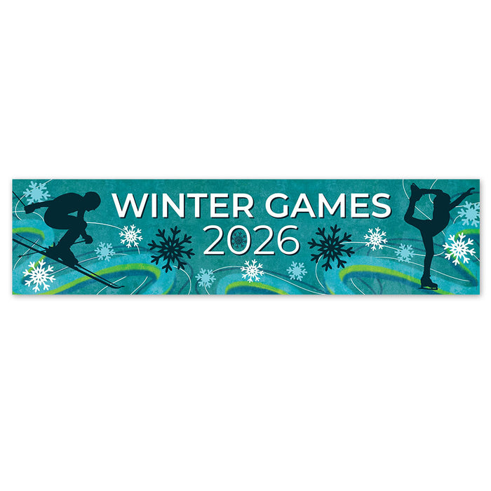Winter Games 2026 Banner - 120cm x 30cm