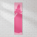 Witches of Oz Pink Banner on White Brick Wall