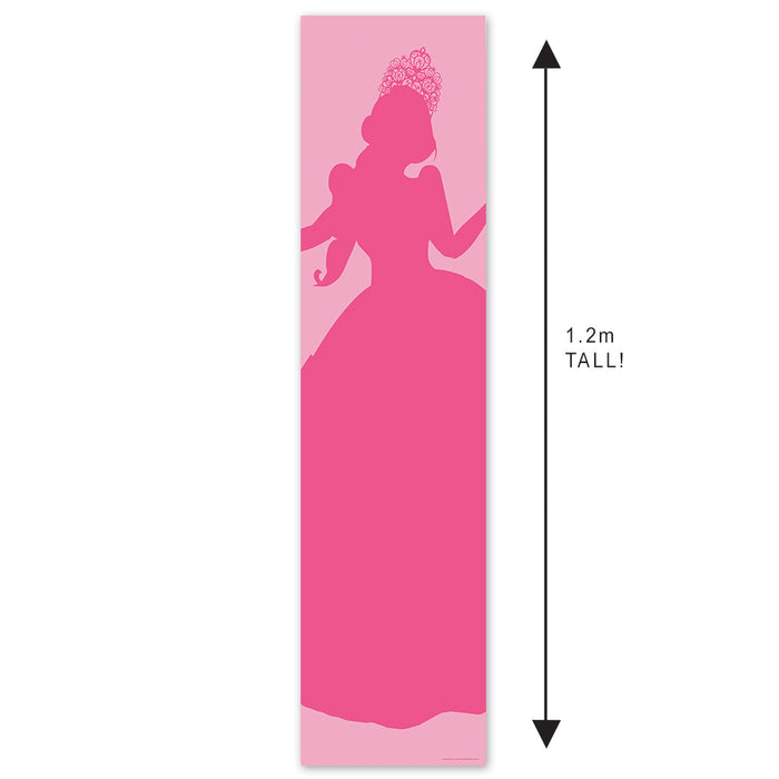 A vertical pink banner featuring a silhouette of a character resembling the good witch from 'The Wizard of Oz'. The banner is 1.