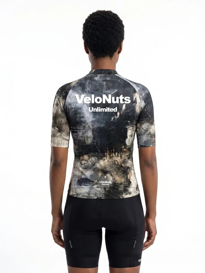 Women's Cycling Jersey Urban Camo#Type_Asphalt Echo