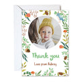 Woodland Personalised Thank You Cards - Pack of 8