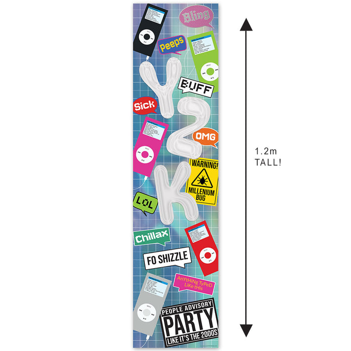 Y2K Party Portrait Banner - 30cm x 120cm